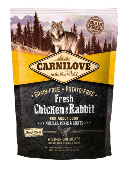 CARNILOVE Adult Dog Chicken and Rabbit 1.5kg Ξηρά Τροφή για Ενήλικους Σκύλους με Κοτόπουλο και Κουνέλι